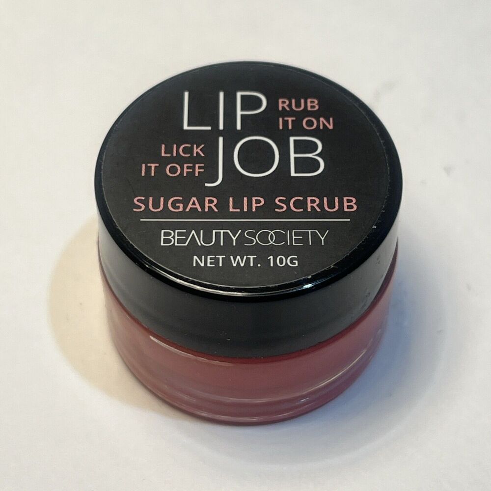 Beauty Society Lip Job Sugar Lip Scrub in Passion NEW